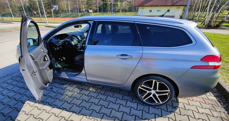 Peugeot 308 cena 46500 przebieg: 139000, rok produkcji 2017 z Siewierz małe 301